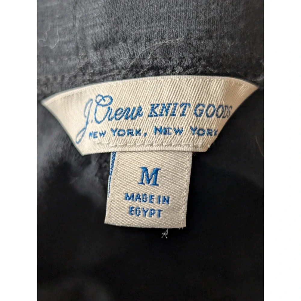 Vintage J Crew Mens Knit‎ Goods Tapered Joggers Size M Gray Pockets Gym Workout